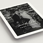 "the classic" - Save the Dates in Ivory by Benita Crandall - Detail