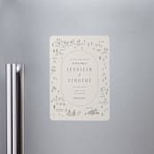 "Tahoe Lake" - Save the Dates in Cream by Sherley Ferreira - Magnet Front
