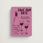 "Heart of Glass" - Save the Dates in Pretty in Pink by Helena Vitto - Front