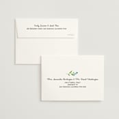 "Lily of the Valley" - Save the Dates in Mint by Claire - FREE Recipient Addressing