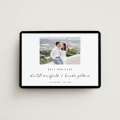"Main Event" - Save the Dates in Onyx by Devika Keskar - Magnet Front