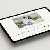 "Main Event" - Save the Dates in Onyx by Devika Keskar - Detail