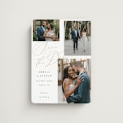 "Whimsy" - Save the Dates in Snow by AK Graphics - Magnet Front