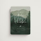 "The Forest" - Save the Dates in Jade by Elly - Magnet Front