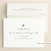 "Watercolor Delight" - Save the Dates in Indigo by Petra Kern - FREE Recipient Addressing