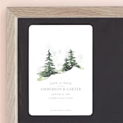 "On the Slopes" - Save the Dates in Fog by Mere Paper - Front