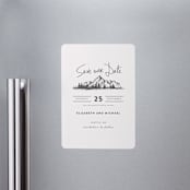 "Mountains" - Save the Dates in Ivory by Anastasia Makarova - Front