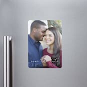 "Etched in love" - Save the Dates in Cloud by Stacey Meacham - Front