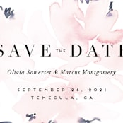 "Florista Modernista" - Save the Dates in Azalea by Petra Kern - Detail