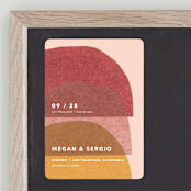"cut-paper bells" - Save the Dates in Sherbet by Carrie Moradi - Front