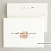 "Minimalist Abstract Sunset" - Save the Dates in Terracotta by Stephanie Given - FREE Recipient Addressing