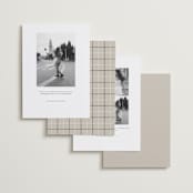 "Daisies" - Save the Date Photo Mount Cards in Ink by Wildfield Paper Co - Back of Card Options