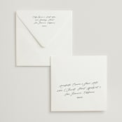 "Toile Frame" - Letterpress Save The Dates in Stone by Hannah Bowman - FREE Recipient Addressing