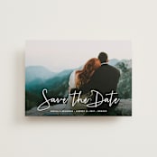 "Stylish Script" - Save the Dates in Cloud by Hooray Creative - Front