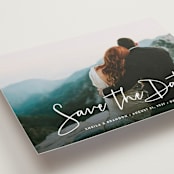 "Stylish Script" - Save the Dates in Cloud by Hooray Creative - Detail