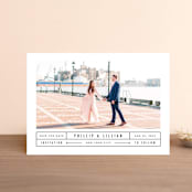 "Between the Lines" - Save the Dates in Blazer by Fine and Dandy Paperie - Front