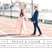 "Between the Lines" - Save the Dates in Blazer by Fine and Dandy Paperie - Detail