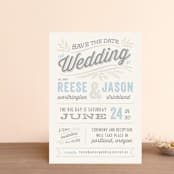 "Rustic Charm" - Save the Dates in Sky by Hooray Creative - Front