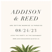 "Party in Paradise" - Save the Dates in Pineapple by Erin Hodges - Detail