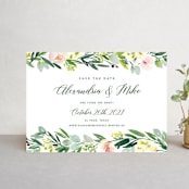 "Eucalyptus Wreath" - Save the Dates in Eucalyptus by Yao Cheng Design - Front