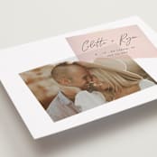 "Keepsake" - Save the Dates in Blush by Morgan Kendall - Detail