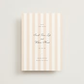 "awning stripe" - Save the Dates in Peach by Sara Hicks Malone - Front