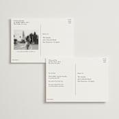 "Arbour" - Save the Dates in Lake by Leah Bisch - Back of Card Options