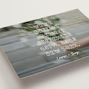 "Cool Kids" - Save the Dates in Vanilla by Helena Vitto - Detail