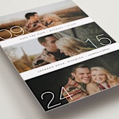 "Moments" - Save the Dates in Cotton by Kimberly FitzSimons - Detail