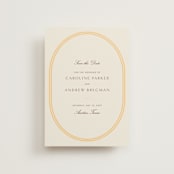 "Bocce" - Save the Dates in Melon by Megan Davis - Front
