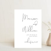 "A few words" - Save the Dates in Cotton by Susan Brown - Front