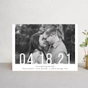 "Date Check" - Save the Dates in Noir by Up Up Creative - Front