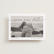 "Simple Details" - Save the Dates in Tuxedo by Pixel and Hank - Front