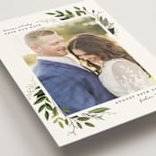 "Vines of Green" - Save the Dates in Fern by Susan Moyal - Detail
