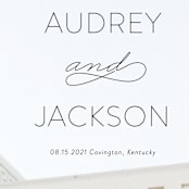 "Forever And" - Save the Dates in Black Tie by Kim Dietrich Elam - Detail