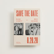 "Poster" - Save the Dates in Sunset by Rachel Cassel - Front