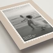 "Stamp" - Save the Dates in Taupe by Claire - Detail