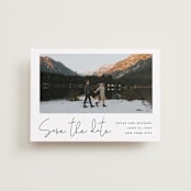 "Scripted Style" - Save the Dates in Cloud by Katherine Moynagh - Front