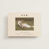 "Marmont" - Save the Dates in Ecru by AK Graphics - Front