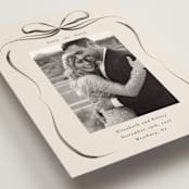"Bow" - Save the Dates in Tuxedo by Corinne Malesic - Detail