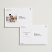 "Americana" - Save the Dates in Sea by leslie hamer - Back of Card Options
