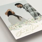 "Floral Arch" - Save the Dates in Greenery by Phrosné Barwood - Detail
