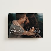 "Because of you" - Save the Dates in Marshmallow by Lea Delaveris - Front
