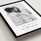 "Main Event" - Save the Dates in Onyx by Devika Keskar - Detail