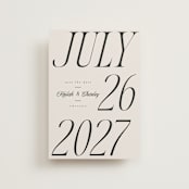 "Grand" - Save the Dates in Ivory by Melanie Kosuge - Front