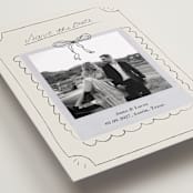 "Easy Lover" - Save the Dates in Cream by Helena Vitto - Detail