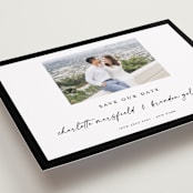 "Main Event" - Save the Dates in Onyx by Devika Keskar - Detail