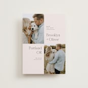"Portland" - Save the Dates in Latte by Kristie Kern - Front