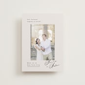 "Our Forever" - Save the Dates in Latte by Kristie Kern - Front