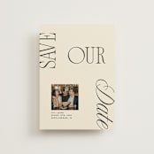 "True Romance" - Save the Dates in Buttercream by Olivia Goree - Front